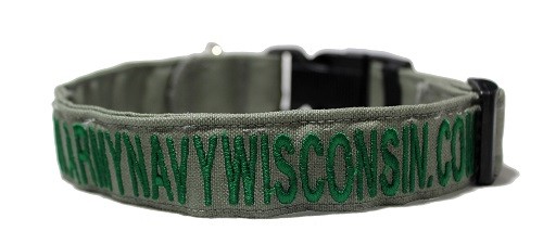 Collares y correas de 1" bordados personalizados SOLO TEXTO para perros! ¡Hecho en Estados Unidos! ¡Envío 24 horas! - Imagen 17 de 29