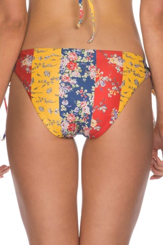 ISABELLA ROSE Women Loop Tie Side Hipster Bikini Bottom Multi Size M - Picture 2 of 2