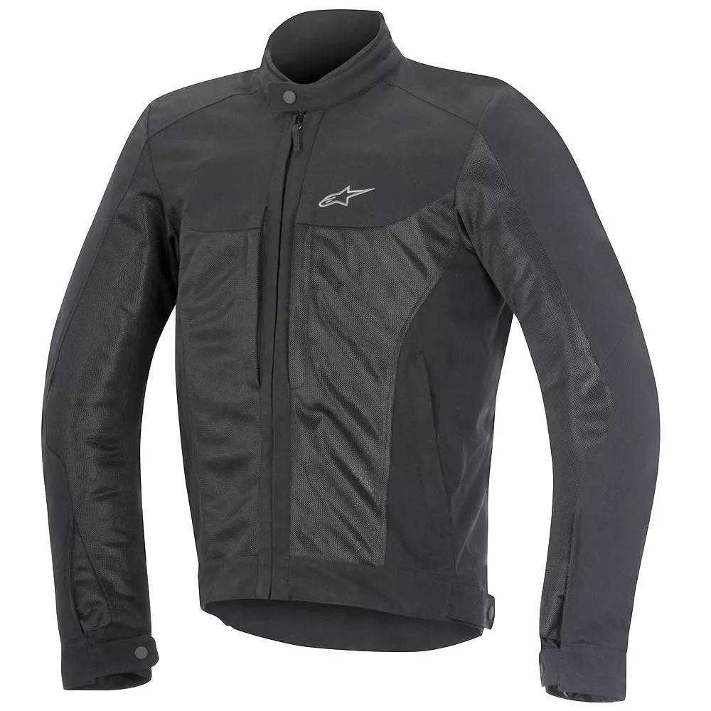 ALPINESTARS LUC AIR MESH CITY COMMUTING TEXTILE MOTORCYCLE JACKET BLACK