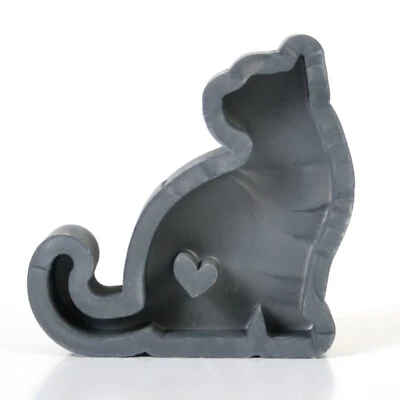 KREATIVE FEDER Handmade 3D Silicone Mould "Cat" Made of High Quality Silicone for Crafts