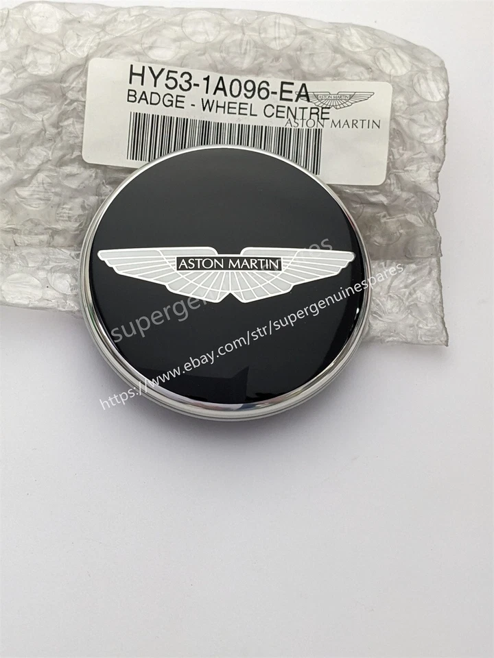 Tapa central de rueda negra para 1XGenuine Aston Martin V8Rapide Virage Black Wing nueva Foto 3 de 4