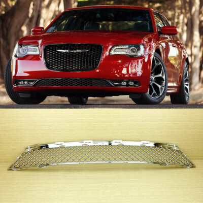 Chrome Lower Bumper Front Grille ABS 2015-2023 For Chrysler 300  W/O Adapt Ctrl