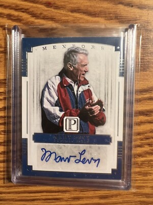 MARV LEVY 2017 PANINI PANTHEON AUTO CARD  #M-ML