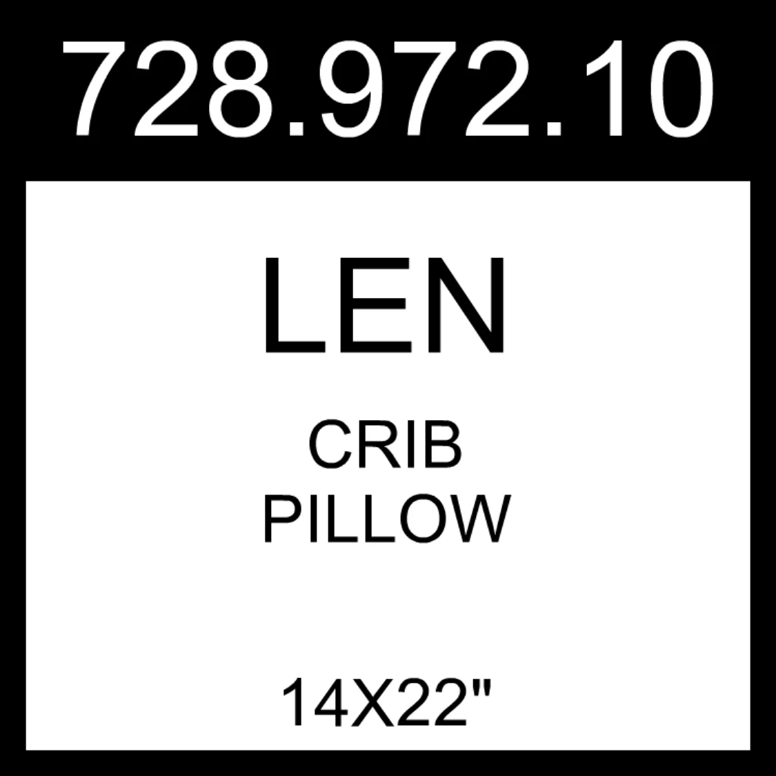 Ikea crib top pillow case