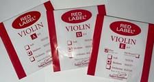 Red Label Super Sensitive Violin Strings Medium E Ss2117, D Ss2137, A Ss2127