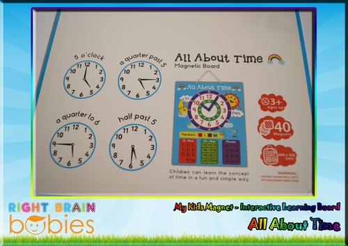 Kids Magnet All About Time - Interactive Magnetic Board. shichida / Montessori - Picture 6 of 7