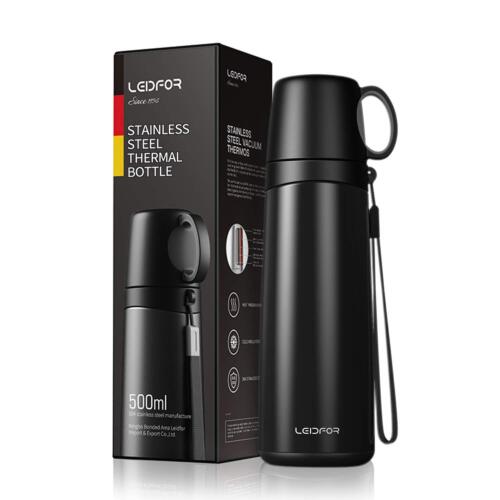 Coffee Travel Mug Vacuum Insulated Thermal Water Bottle Build-in Lid Cup Stainle