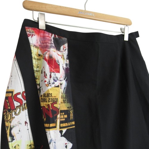 Alain Weiz Skirt Black EU 42 Polyester Women's Graphic Print Smart Preloved - Picture 3 of 24