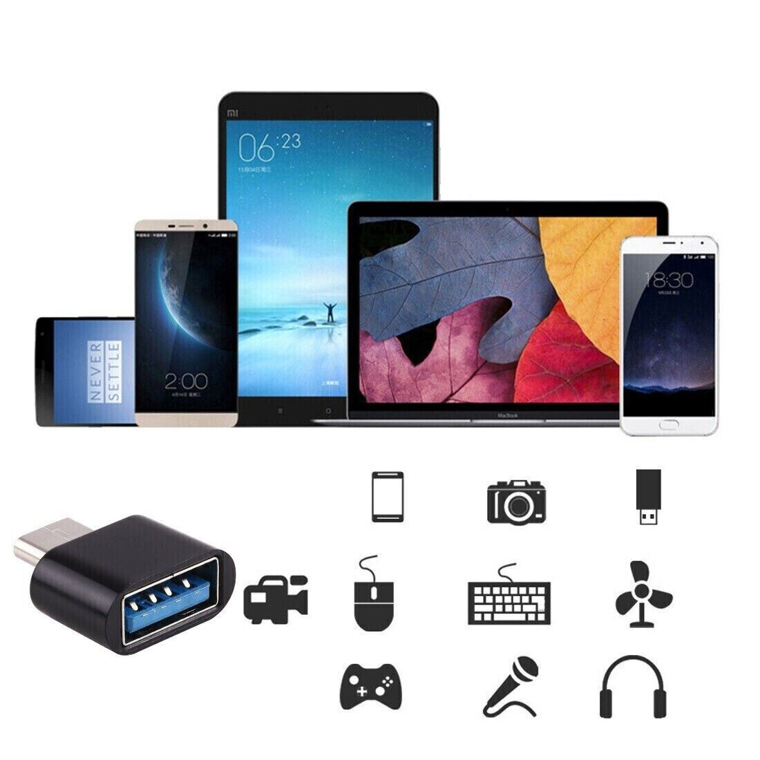 USB C auf USB A Adapter OTG USB-Stick Samsung Xiaomi MacBook Buchse Z113