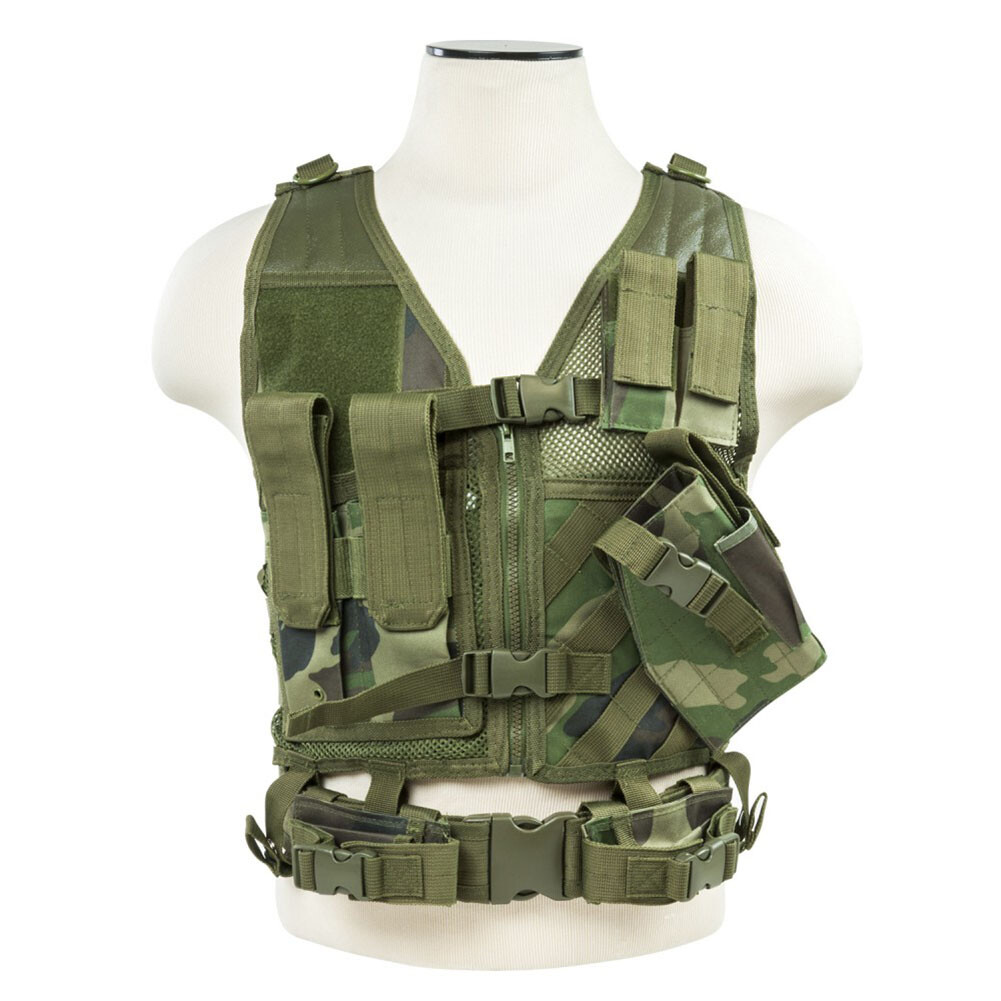 VISM Airsoft Kids Size Children's Tactical Vest w/ Holster VISM Airsoft Kids Size Children's Tactical Vest w/ Holster