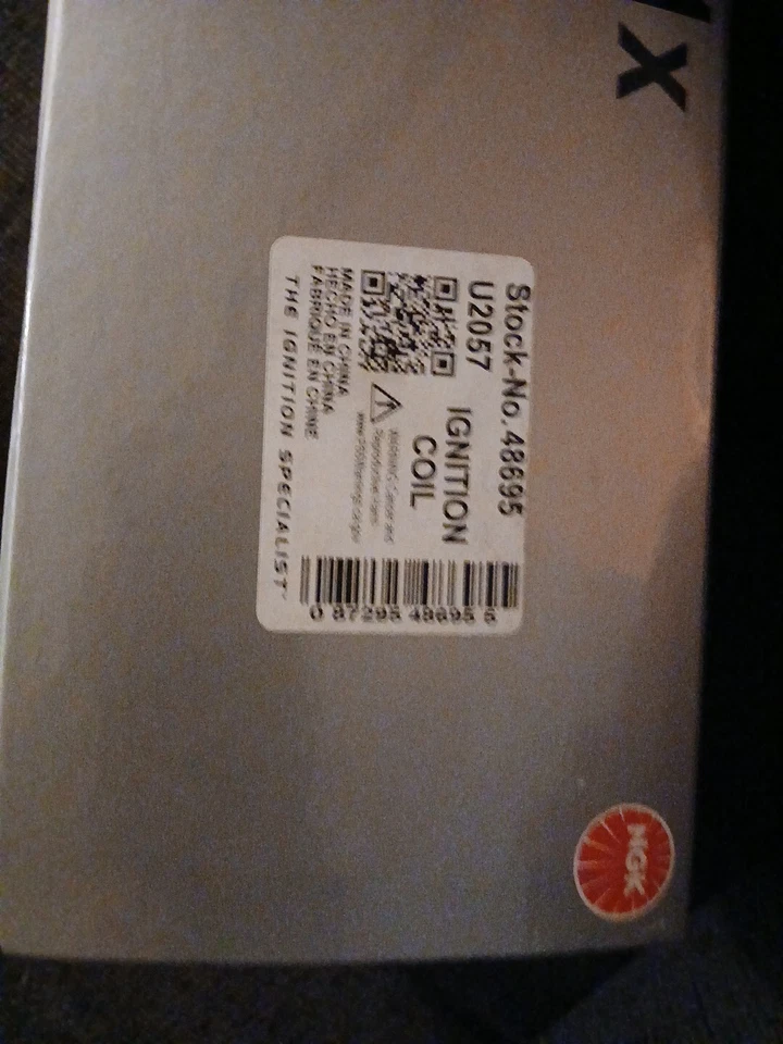 Bobina de encendido NGK 48695 / U2057 DIS sin distribuidor para Chrysler Dodge Jeep VW Foto 3 de 4