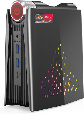 Mini Gaming PC 4K Ryzen 7 5800U up to 4.4Ghz 32GB DDR4 2TB SSD WIFI6 Win 11 Pro