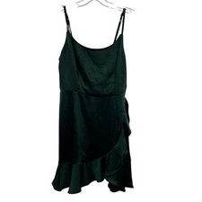 Wild Fable Women's Sleeveless Ruffle Slip Dress Green Size Small Above Knee New