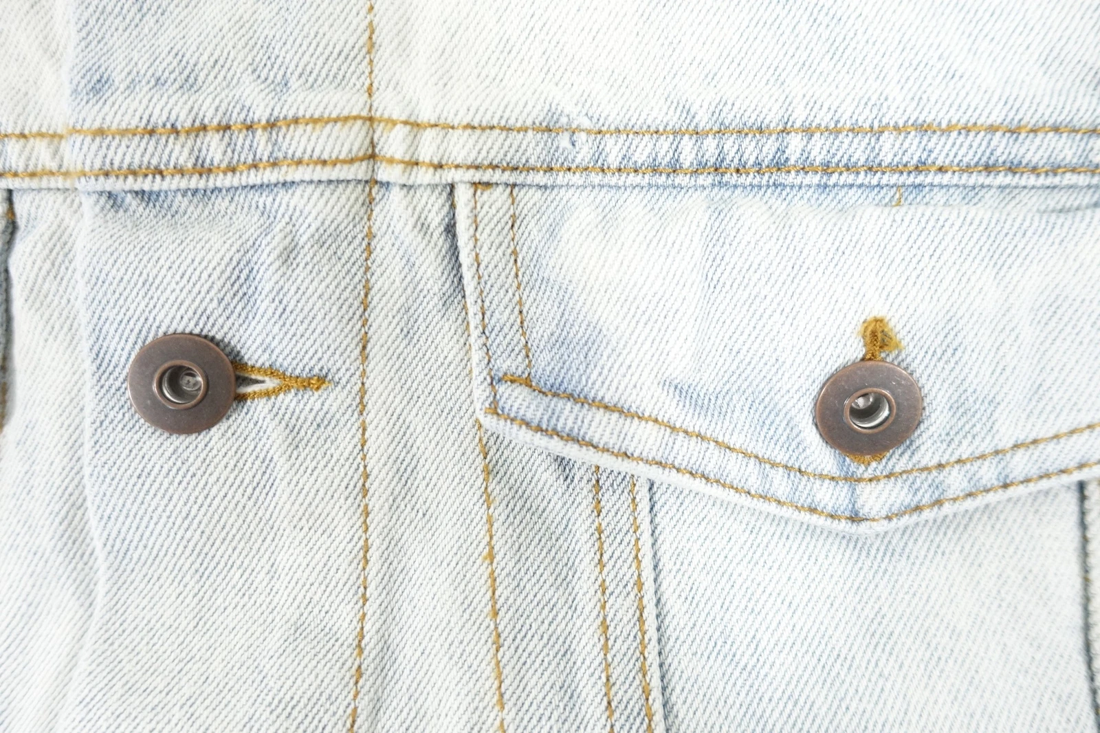 LAZER FADED BLEACHED BLUE XL TRUCKER DENIM JEAN JEANS JACKET MENS NWT NEW - product detail image 7