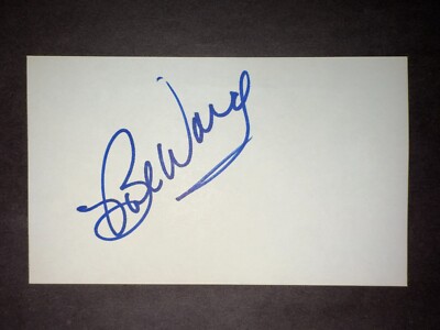 Bob Ward, SIGNED 3x5 Index Card - 1980s Dallas Cowboys (Coach)