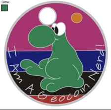 Pathtag  39152 Green Glitter Nerd