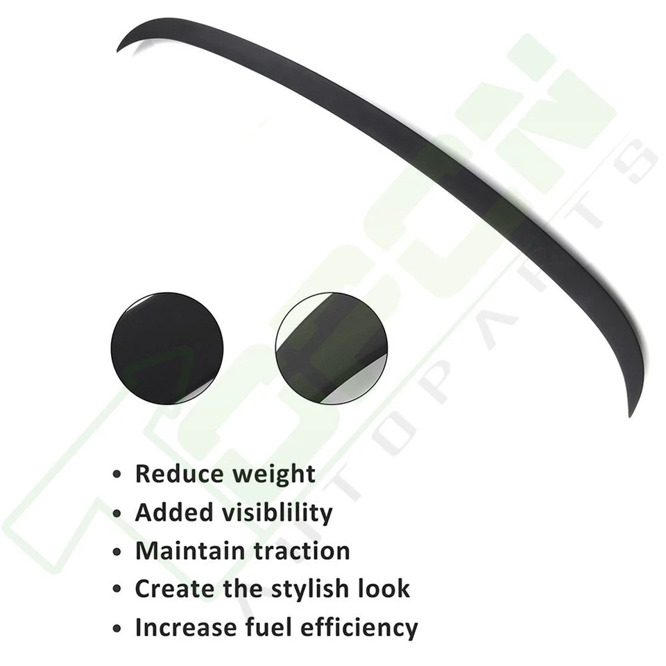 Fit For 2009-2010 BMW M5 550i 535i xDrive Rear Decklid Spoiler Un ABS Foto 4 de 4