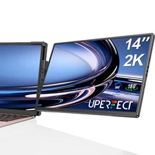 UPERFECT 14" 2K Portable Monitor Laptop Display Laptop Screen Extender Monitor