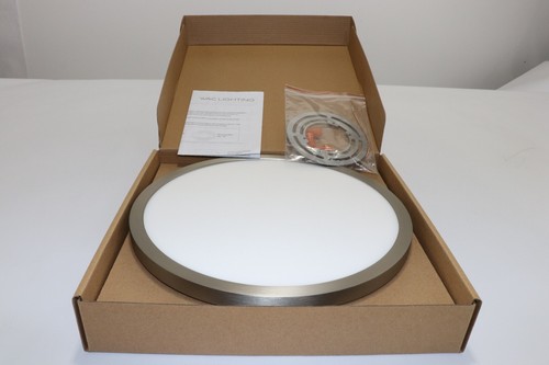 WAC LIGHTING FM-11RN-930-BN 11" LED ROUND CEILING LIGHT, 3000K BRUSHED NICKEL - Picture 3 of 5