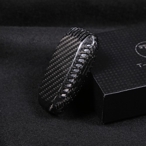 Real Carbon Fiber Car Smart Key Case Cover For Subaru BRZ WRX Legacy Outback XV - Picture 4 of 12