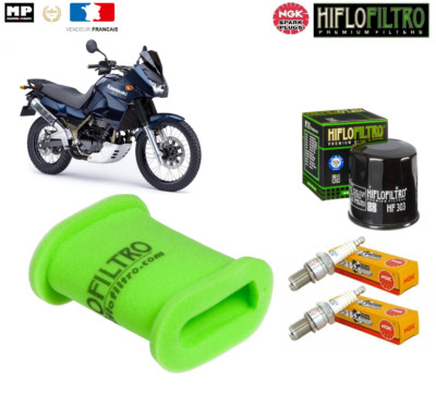 Pack Révision Kawasaki KLX650 1993-1997 - Filtre à Huile, Air + Bougies | Kit Entretien Moto