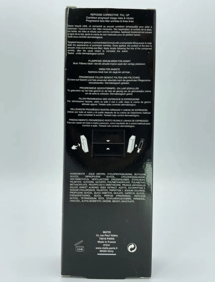 MATIS Expert Paris Прогрессивный наполнитель для лица морщины и тонкие линии. 10 мл 0,34 жидк. унц - Изображение 2 из 3