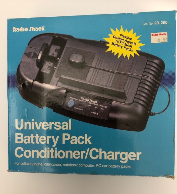 Radio Shack model 23250 Universal Battery pack Conditioner Charger NOB