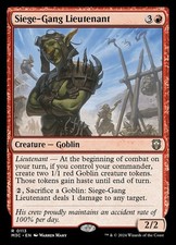 Siege-Gang Lieutenant 0113 Near Mint M3C Commander: Modern Horizons 3 MTG Magic