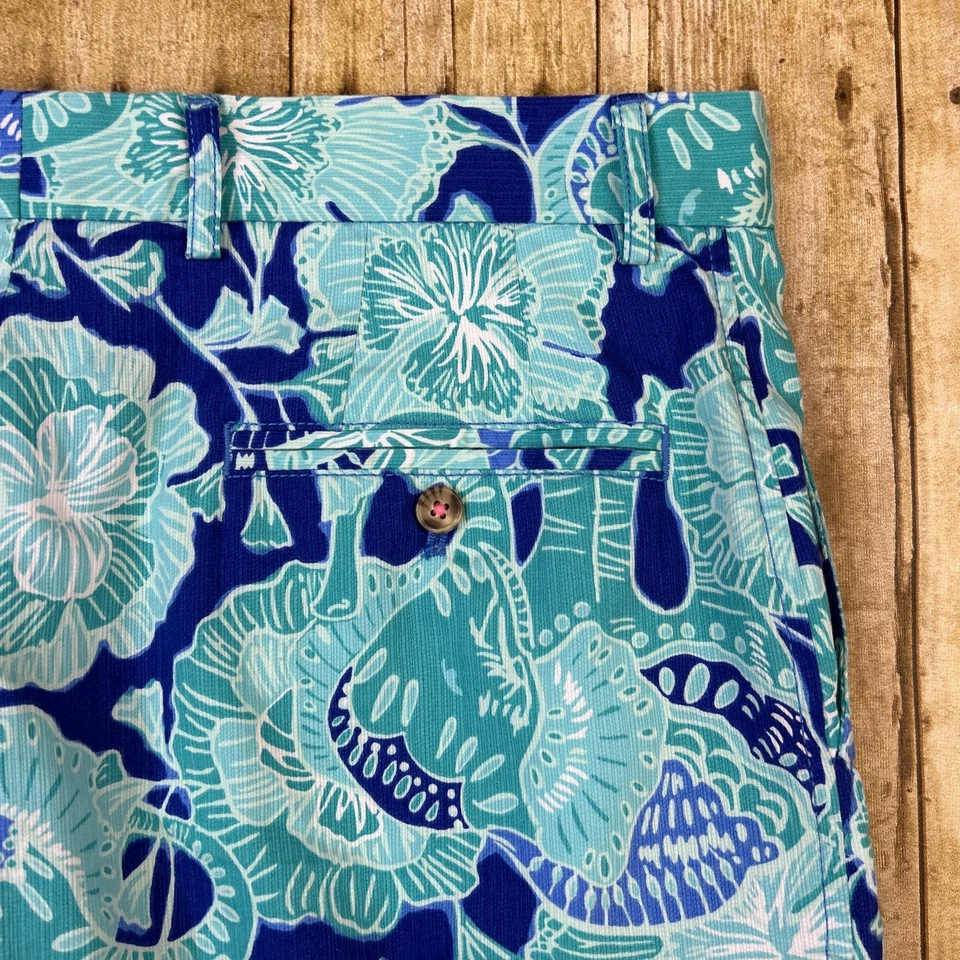 Pantalones Cortos Lilly Pulitizer Para Hombre Beaumont Paisley Floral Talla 34 Foto 4 de 4