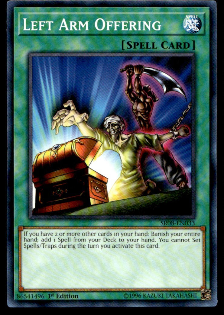 Left Arm Offering - SR08-EN033 - 1st Edition - YuGiOh| Buy 2 Get 1 Free