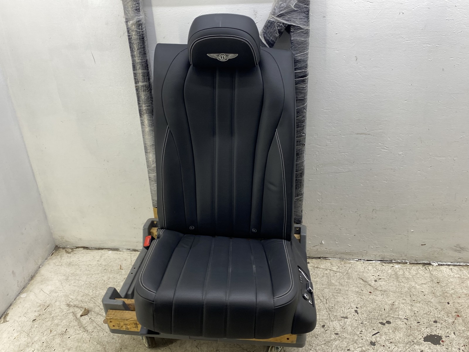 2013-2019 BENTLEY FLYING SPUR FLYING SPUR REAR LEFT SEAT W/ SWITCH BLACK LEATHER