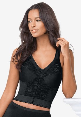 Comfort Choice Women's Plus Size Easy Enhancer Wireless Longline Posture Bra