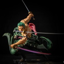 One Piece 10 cm Zoro Three-Sword Anime Figure – PVC GK Model Statue - Image 4