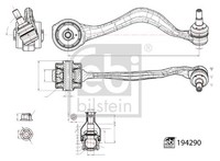 Febi Bilstein 194290 Kontroll-/Schwenkarme, RadaufhäNgung FüR BMW