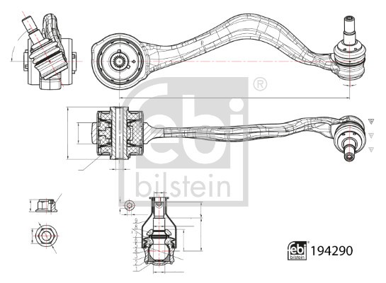 Febi Bilstein 194290 Kontroll-/Schwenkarme, RadaufhäNgung FüR BMW-image