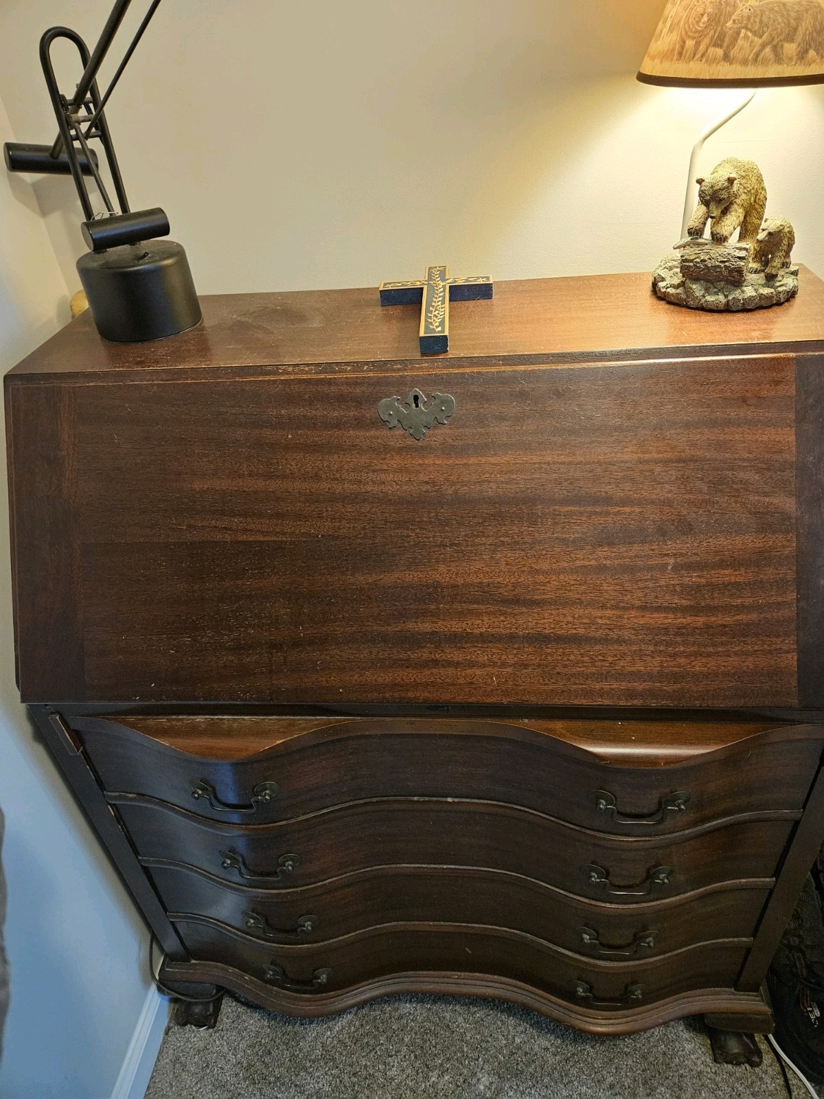antique secretary desk bookcase