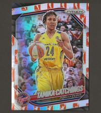 2025 Panini Prizm WNBA Exclusive WNBA Logo Prizm #60 Tamika Catchings Fever