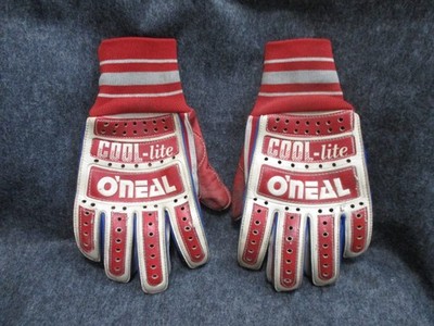 Vintage O'neal Cool-lite Motocross Gloves - Size Large