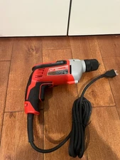 Milwaukee Corded Electric Drill, 3/8in. Keyless Chuck, 8.0 Amp, 2800 RPM,