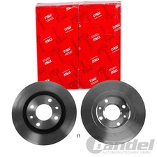 2X TRW BREMSSCHEIBEN 266mm BELÜFTET VORNE PASSEND FÜR CITROËN BERLINGO BX