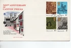 GB -  First Day Cover - (C 1) 1976 Caxton - Printing - U/A  Pmk Gloucestershire