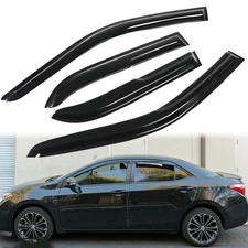 For 98-02 Toyota Corolla 3D Wavy Mugen Window Visor Sun Rain Guards Nzsilltbzmyr