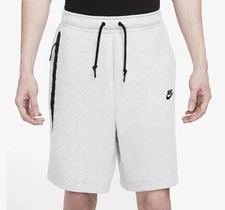 Nike Sportswear Tech Fleece Men’s Size XXL Birch Heather Black Lifestyle Shorts