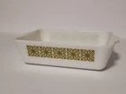 Vintage Pyrex Verde Green Print 0503 Casserole Dish 1 1/2 quart