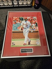 Mike Matheny Autographed Framed 8x10. (St Louis Cardinals)