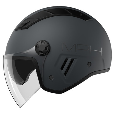 Motorradhelm Roller JET AIR mit zwei Visieren anthrazit matt MPH ECE 22.06