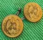 Pair of Civil War Naval Navy ROLLED GOLD / GILT Original Militaria Buttons 3/4"