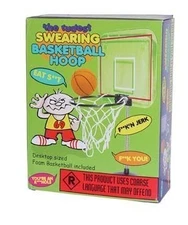 Swearing Desktop Basketball and Hoop
