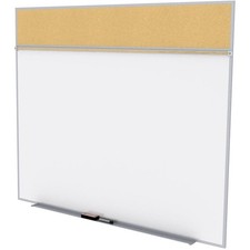 Pemberly Row Wood 5'x10' Bulletin Magnetic Whiteboard A-Set in Tan