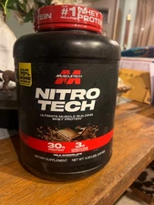 Muscletech Nitro Tech Whey Protein Milk Chocolate 4 lbs Exp 6/2028 NEW/SEALED